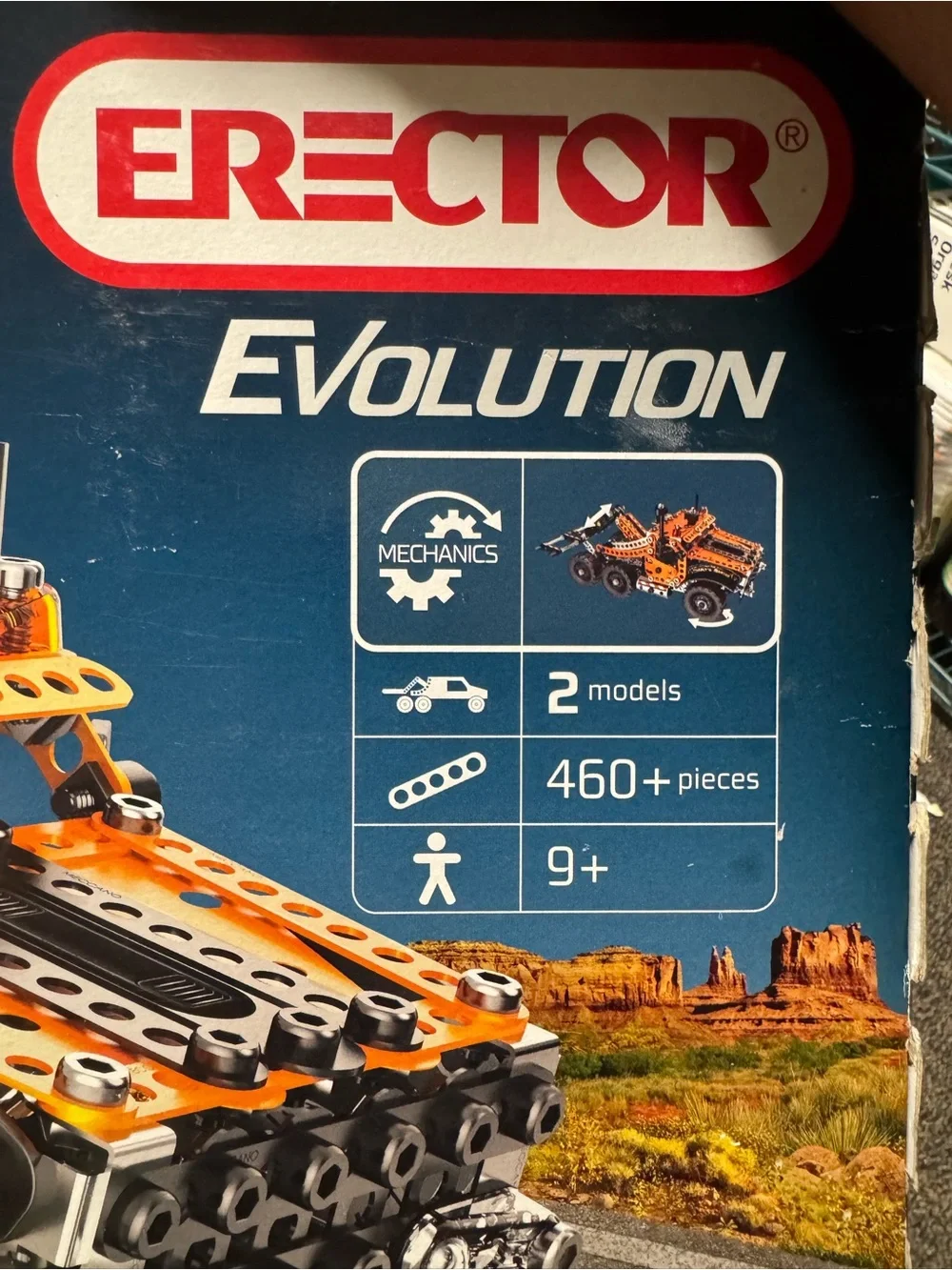 Erector Evolution Orange Construction Truck Building Set